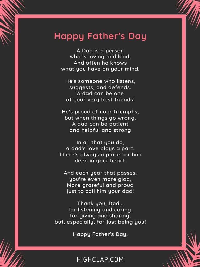 35 Happy Father s Day Poems Short Acrostic Poems For Dad