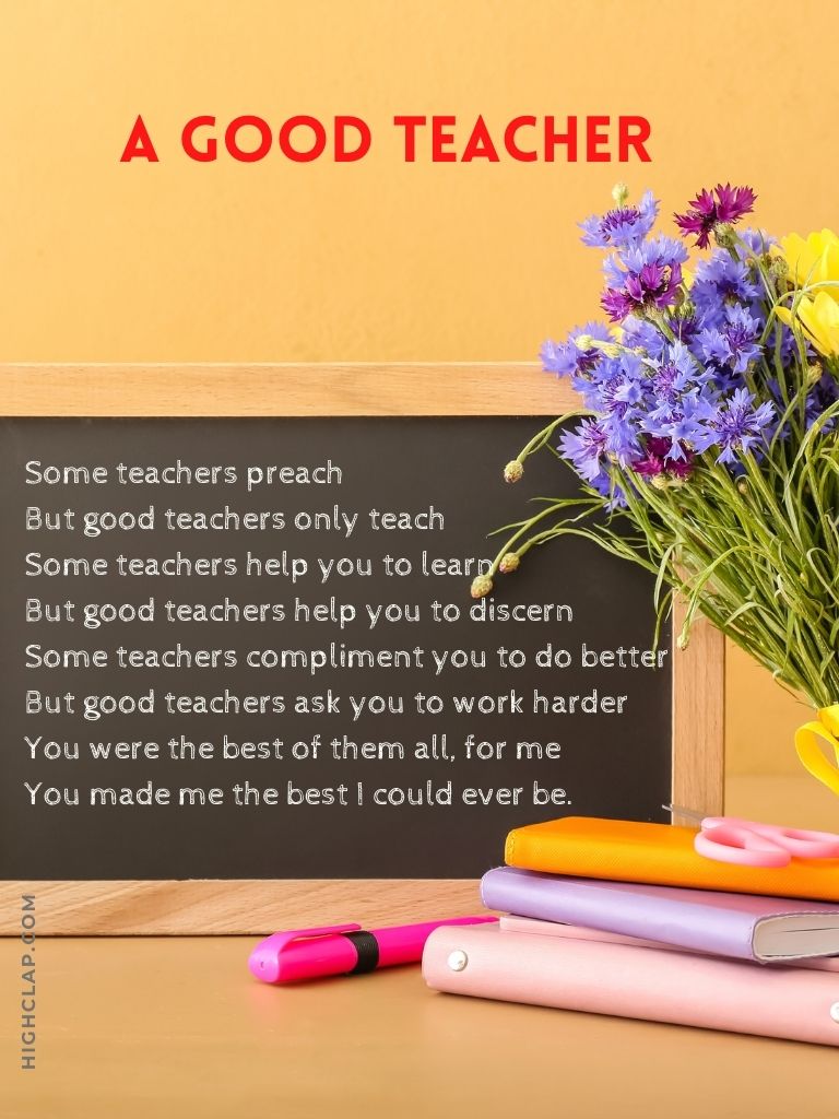 Poems About Teachers Day