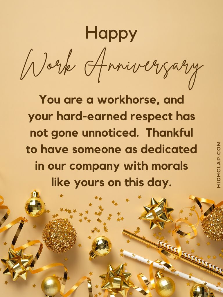 Work Anniversary Wish 3 
