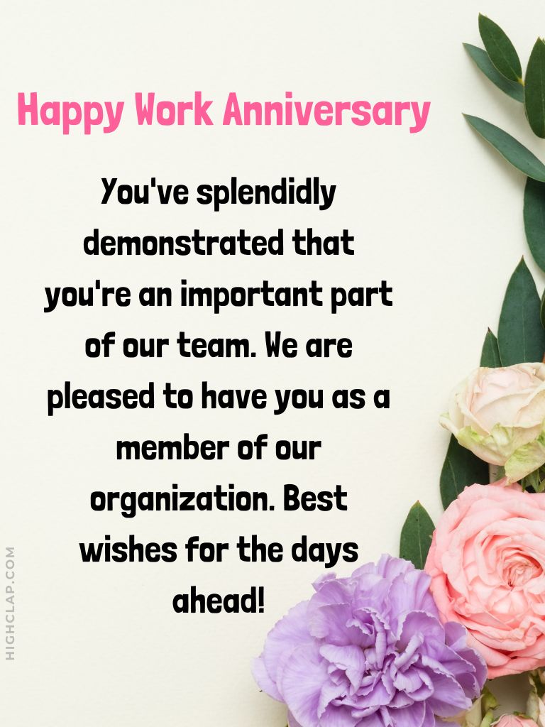 60+ Work Anniversary Wishes For Employees, Colleagues & Boss